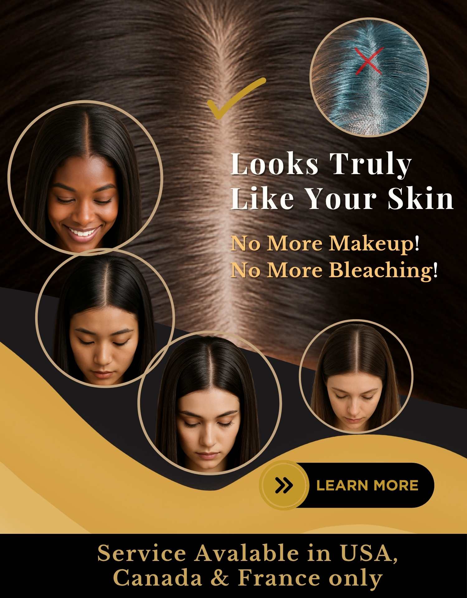 natural-looking scalp makeup for lace wigs