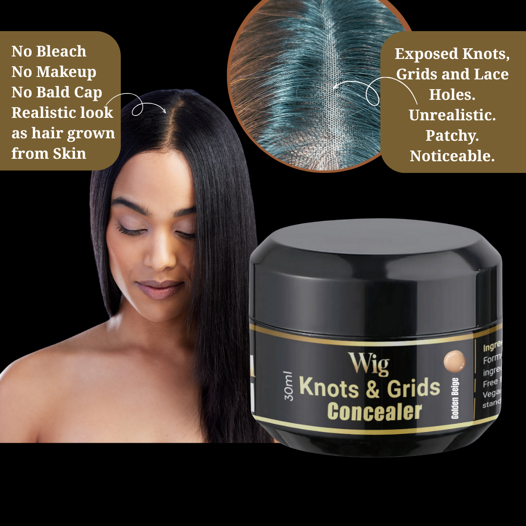 wig scap knots coverup no foundation needed